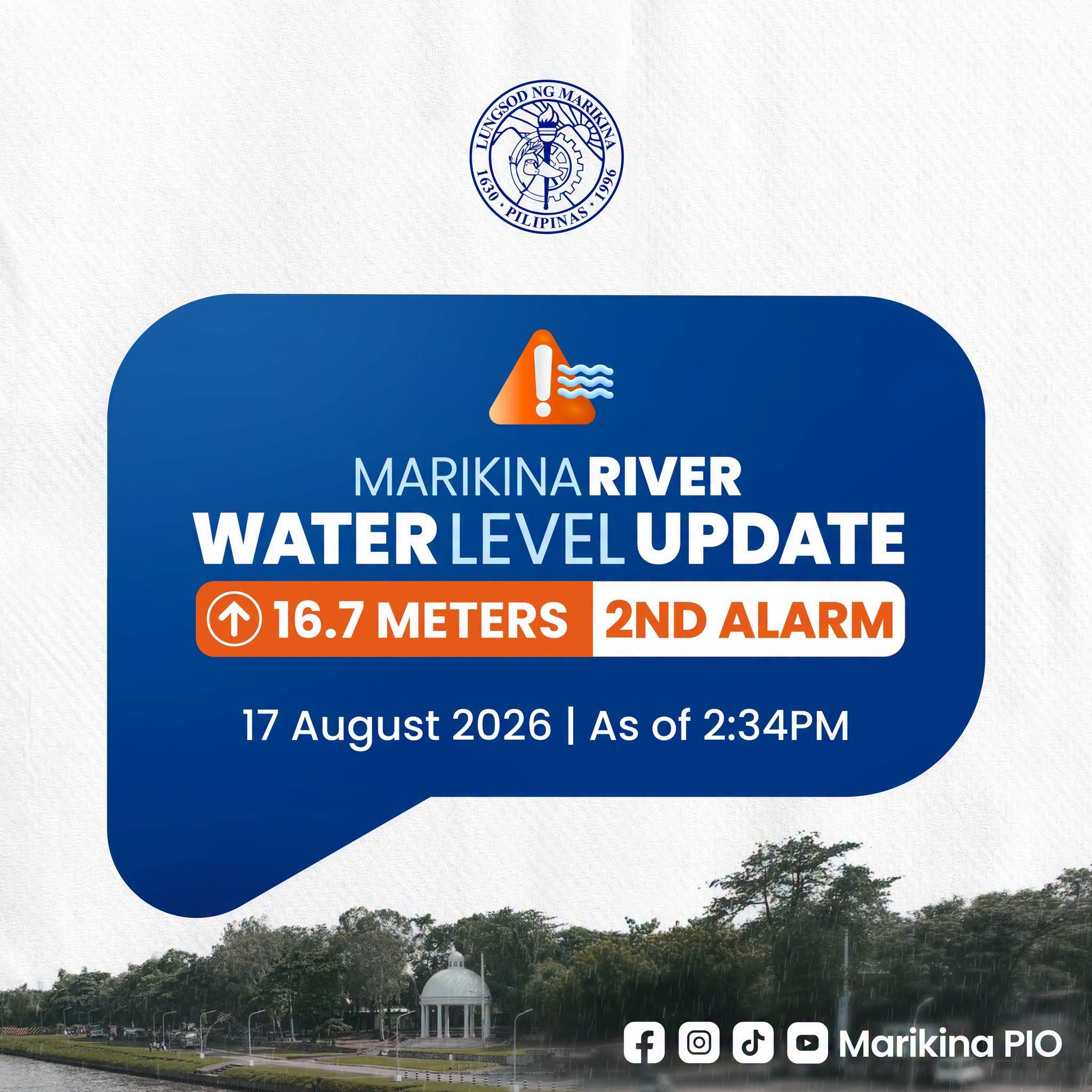 Ikalawang alarma, itinaas sa Marikina River matapos umabot sa 16.9 metro ang lebel ng tubig.jpg