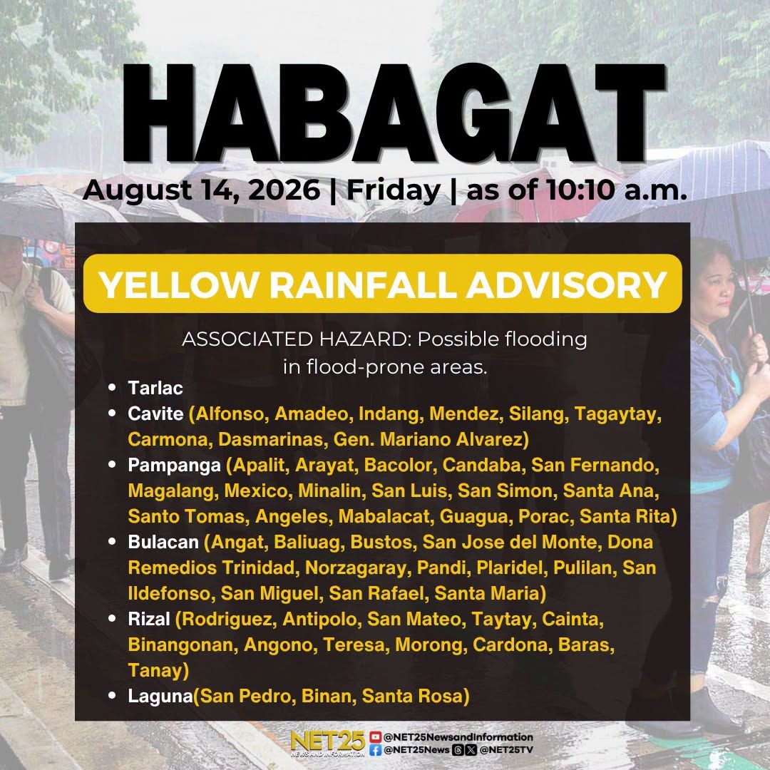 Metro Manila at ilang lalawigan, isinailalim sa Orange Warning Level ng PAGASA ngayong umaga.jpg