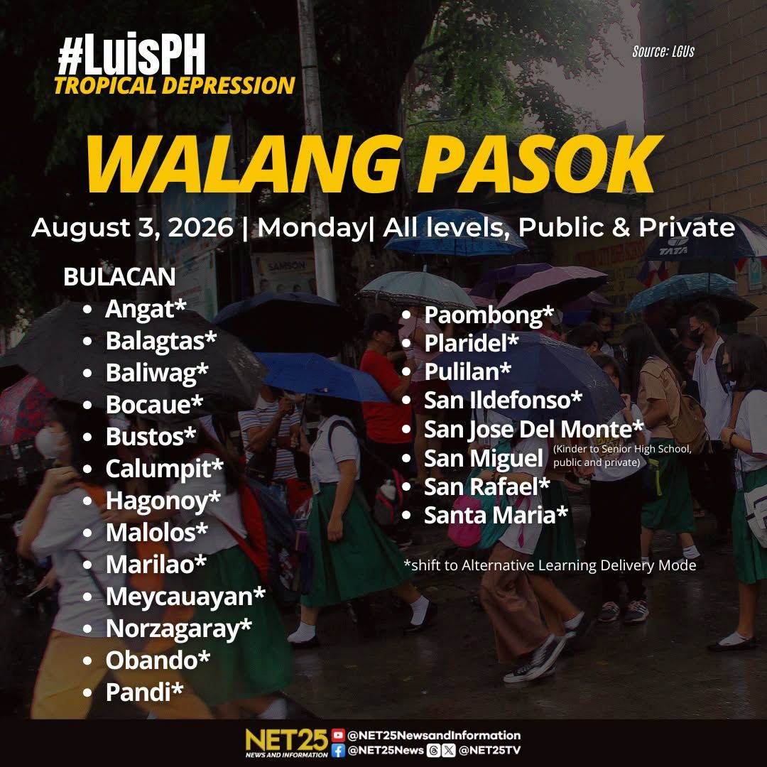 Mga klase sa ilang lugar, suspendido bunsod ng Bagyong Luis ngayong Lunes, Agosto 3..jpg