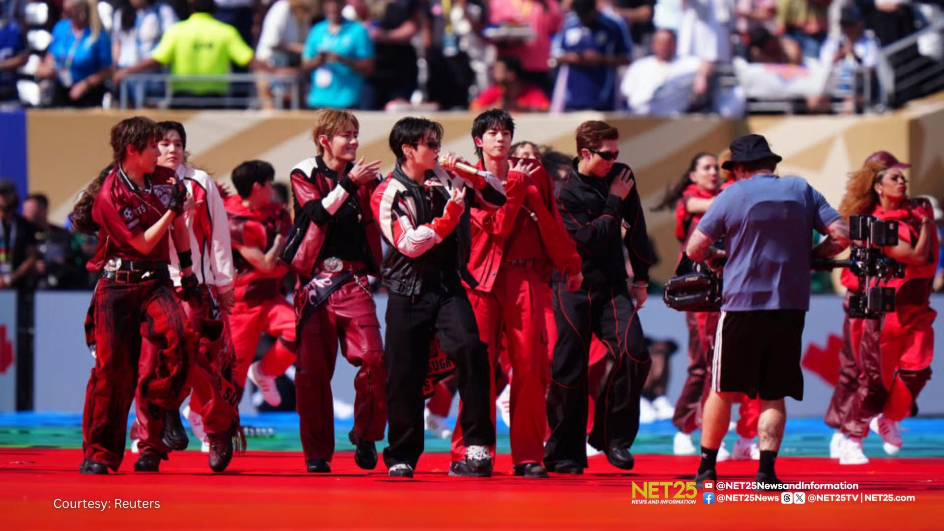 Nagbigay ng matinding enerhiya at saya ang K-pop sensation na BTS nang itanghal nila ang kanilang global hit song na Dynamite sa halftime show ng FIFA World Cup 2026!!!.jpg