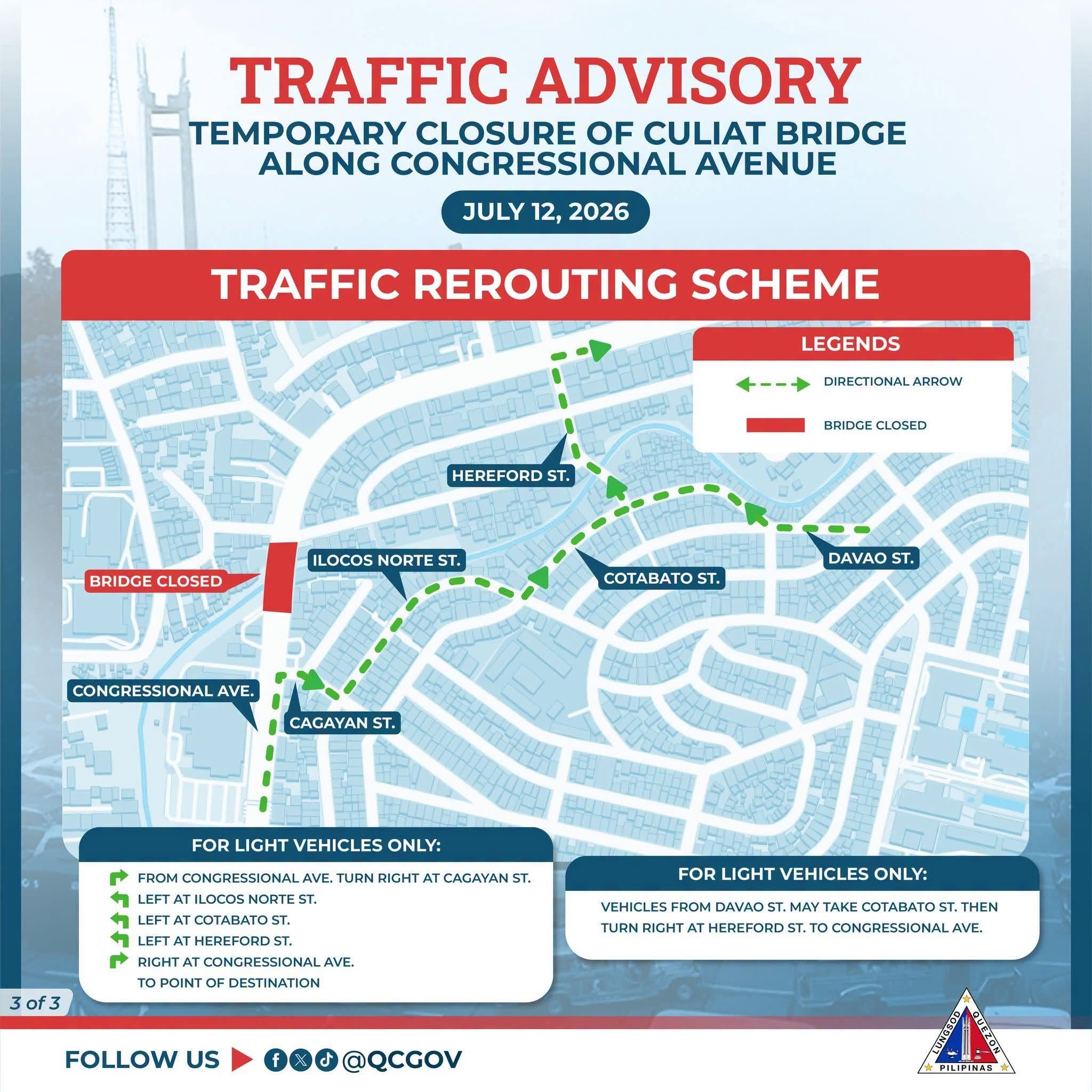 Pagsasara ng Culiat Bridge sa Congressional Avenue!.jpg